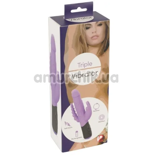Вібратор Triple Vibrator, фіолетовий