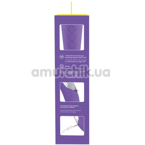 Універсальний масажер Smile Rechargeable Dual Motors Vibe, фіолетовий