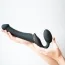 Безремневой страпон с вибрацией Strap-On-Me Vibrating Bendable Strap-On M, черный - Фото №8