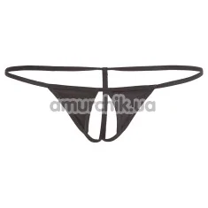 Трусики-стринги String Ouvert, черные - Фото №1