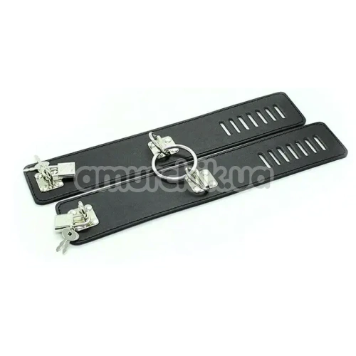 Фіксатори для рук DS Fetish Hasp-Style Wrist Restraints, чорні