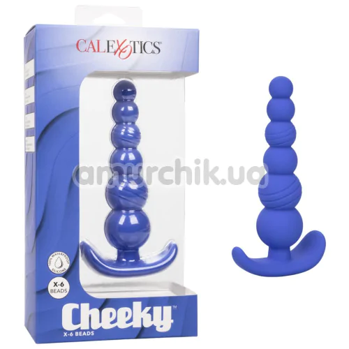 Анальная цепочка Cheeky X-6 Anal Beads, синяя