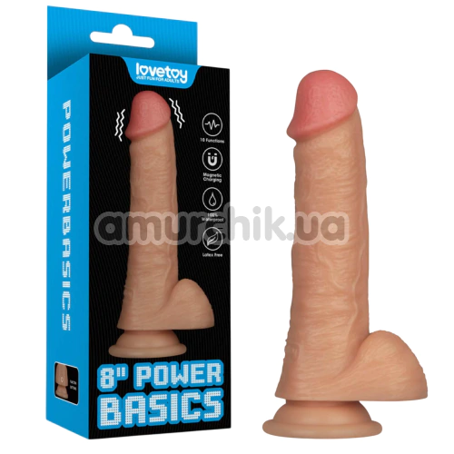 Вібратор Power Basics 8, тілесний