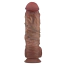 Фаллоимитатор Dual-Layered Silicone Nature Cock LV411081, коричневый - Фото №4