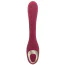 Вібратор з вакуумним стимулятором S Pleasures Premium Dual Suction, бордовий - Фото №2