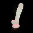 Фалоімітатор Silexd Premium Silicone Dildo Model 1 Size 7, світиться в темряві рожевий - Фото №4