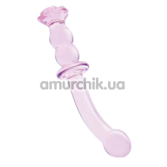 Фаллоимитатор Glaze Glass Rosebud G-Spot Dildo 8, розовый - Фото №1