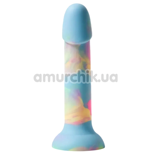 Фалоімітатор Alume Watercolor Silicone Dildo, різнокольоровий