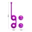 Вагинальные шарики Pretty Love Kegel Tighten Up III, фиолетовые - Фото №8