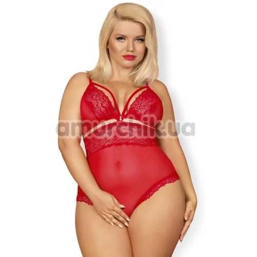 Боді Obsessive 838-TED-3, червоне