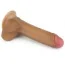 Фаллоимитатор Dual-Layered Silicone Nature Cock LV4001, коричневый - Фото №3