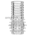 Насадка на пенис Size Matters Textured Clear Girth Enhancer, прозрачная - Фото №1