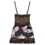 Комплект Star Night Floral Mesh Set, черный: пеньюар + трусики-стринги - Фото №13