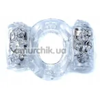 Виброкольцо для члена Boss Series Ring Double, прозрачное - Фото №1