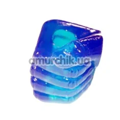 Эрекционное кольцо Hand Shaped Cock Ring, голубое - Фото №1