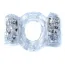 Виброкольцо для члена Boss Series Ring Double, прозрачное