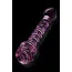 Фаллоимитатор Glaze Glass Rosebud Spiral G-Spot Dildo 9, розовый - Фото №4