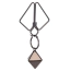 Зажимы для сосков Lockink Minimalism Metal Nipple Clamps with Heavy Pendant And Rings, серые - Фото №3