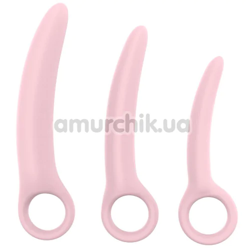 Вагінальні розширювачі Sweet Play Pelvic Floor Muscles Training Set A13, рожеві - Фото №1 Вагінальні розширювачі Sweet Play Pelvic Floor Muscles Training Set A13, рожеві - Фото №1