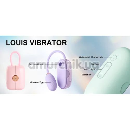 Симулятор орального секса для женщин с вибрацией Otouch Louis Vibrate, фиолетовый