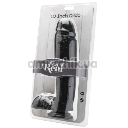 Фаллоимитатор Get Real 10 Inch Dildo, черный