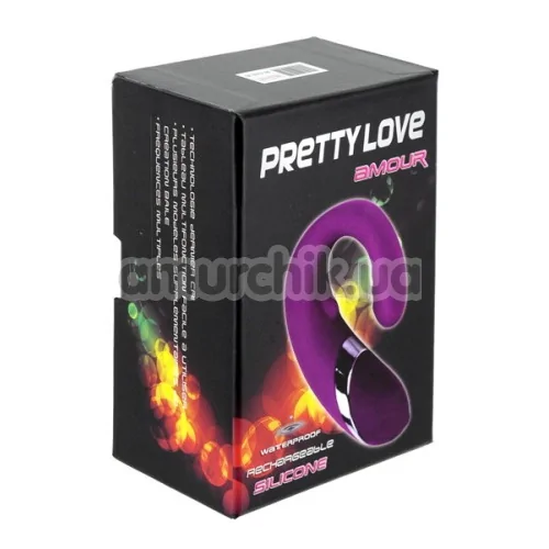 Вибратор клиторальный и точки G Pretty Love Amour, фиолетовый