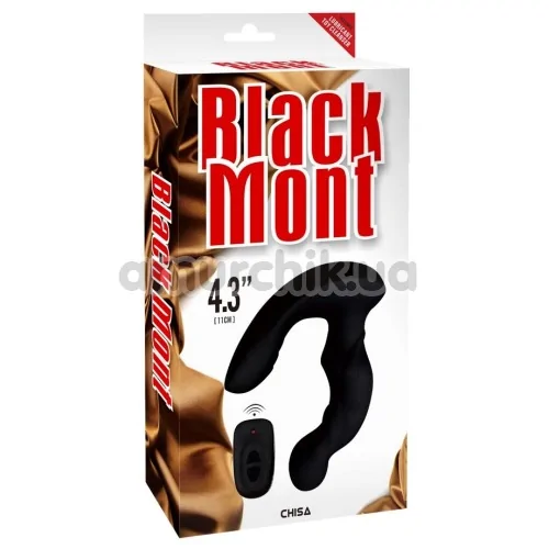 Вібростимулятор простати Black Mont 4.3, чорний