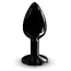 Анальная пробка с черным кристаллом Dorcel Diamond Plug M, черная - Фото №2