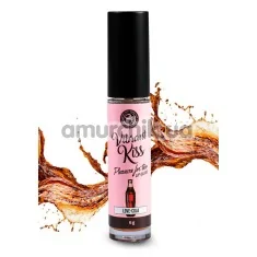 Блеск для губ с эффектом вибрации Secret Play Vibrant Kiss Pleasure For Two Lip Gloss Love-Cola - кока-кола, 6 мл - Фото №1