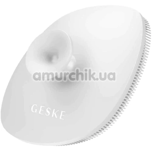 Щетка для лица Geske Facial Brush 4 in 1 Suction Mount, белая