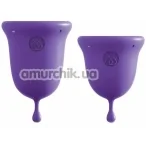 Набор из 2 менструальных чаш Jimmyjane Intimate Care Menstrual Cups, фиолетовый - Фото №1