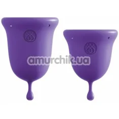 Набір з 2 менструальних чаш Jimmyjane Intimate Care Menstrual Cups, фіолетовий - Фото №1