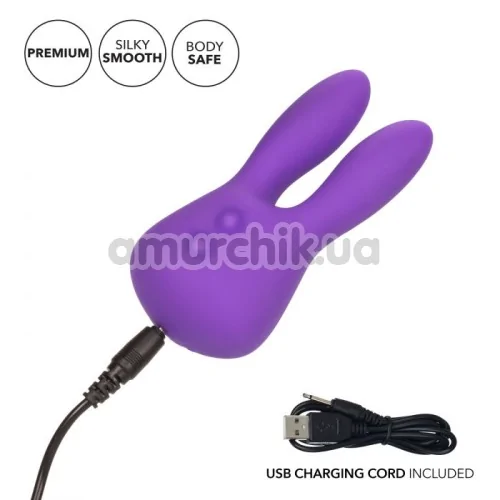 Клиторальный вибратор Silicone Marvelous Bunny, фиолетовый