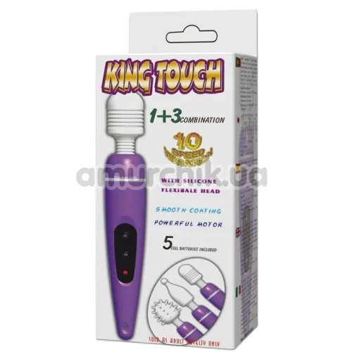 Кліторальний вібратор King Touch 1 + 3 Combination, рожевий