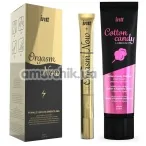 Набор из вибратора-геля Intt Orgasm Now и орального лубриканта Intt Cotton Candy, 15 мл и 100 мл - Фото №1