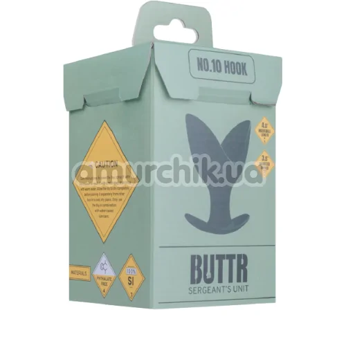 Анальная пробка Buttr Sergeant's Unit No.10 Hook, черная