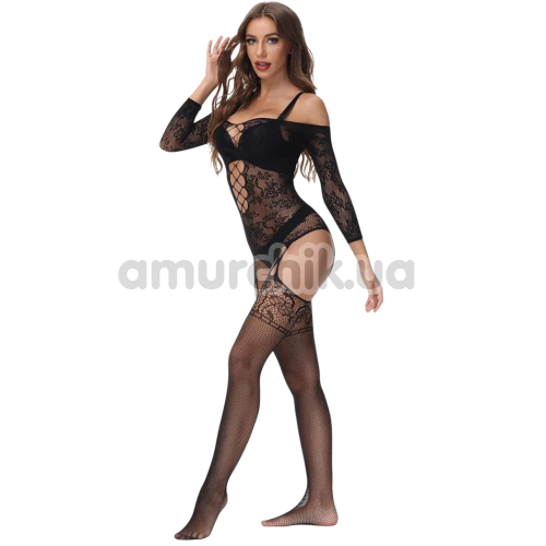 Комбинезон Star Night Open Shoulders Bodystocking, черный