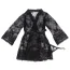 Комплект Star Night Floral Long Set, чорний: халатик + трусики-стрінги - Фото №8