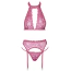 Комплект Cottelli Collection Lingerie Party Set, розовый: бюстгальтер + пояс для чулок + трусики-стринги - Фото №5