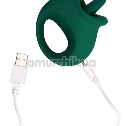 Симулятор орального секса для женщин с вибрацией Loveline Licking And Vibrating Clitoral Stimulator, зеленый