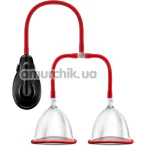 Вакуумная помпа для увеличения груди Temptasia Auto Breast Pumping System, прозрачная - Фото №1