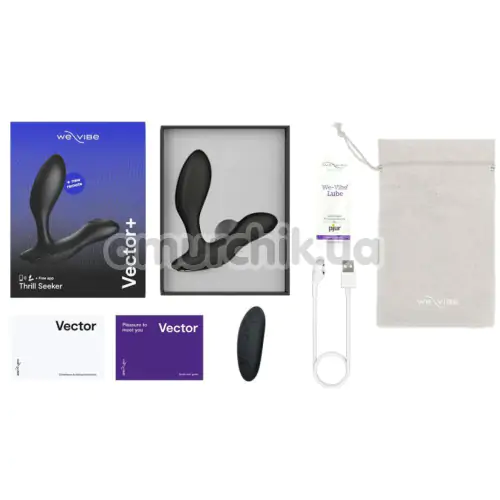 Вибростимулятор простаты We-Vibe Vector+ (ви вайб вектор+ черный)