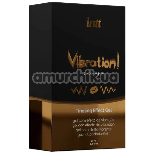 Возбуждающий гель с эффектом вибрации Intt Vibration Coffee Tingling Effect Gel - кофе, 15 мл