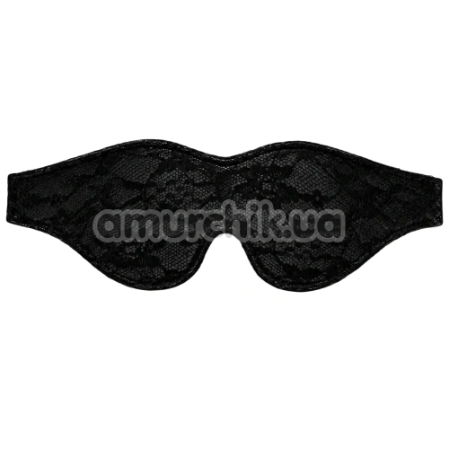 Маска на глаза DS Fetish Romantic Lace Blindfold, черная - Фото №1