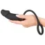 Ерекційне кільце із стимулятором простати з вібрацією Black Velvets Vibrating Ring + Plug - Фото №8