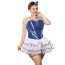 Костюм стюардессы JSY Sexy Lingerie P61122, сине-белый: платье + трусики-стринги + головной убор + платок - Фото №4