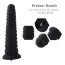 Анальна насадка Hismith Tower Shape Anal Toy, чорна - Фото №6