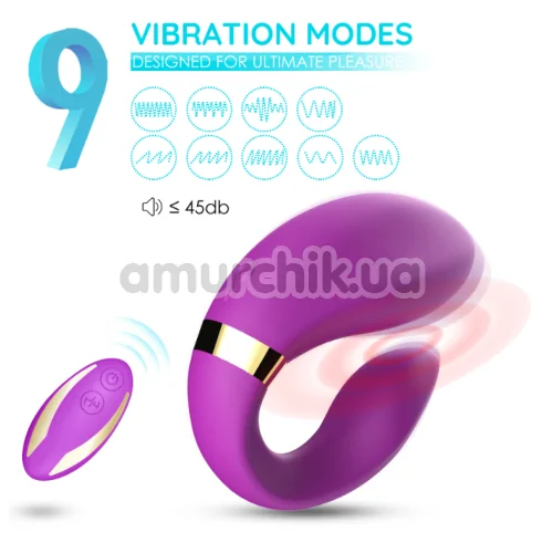Вібратор Boss Series Couples Vibrator, фіолетовий