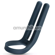 Віброкільце Boners Cockring & Ball Stimulator, синє - Фото №1