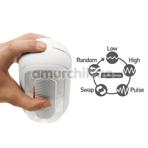 Мастурбатор Tenga Flip Zero Gravity EV (Electronic Vibration), белый
